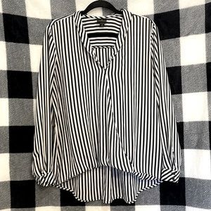 Black and white striped Worthington shirt